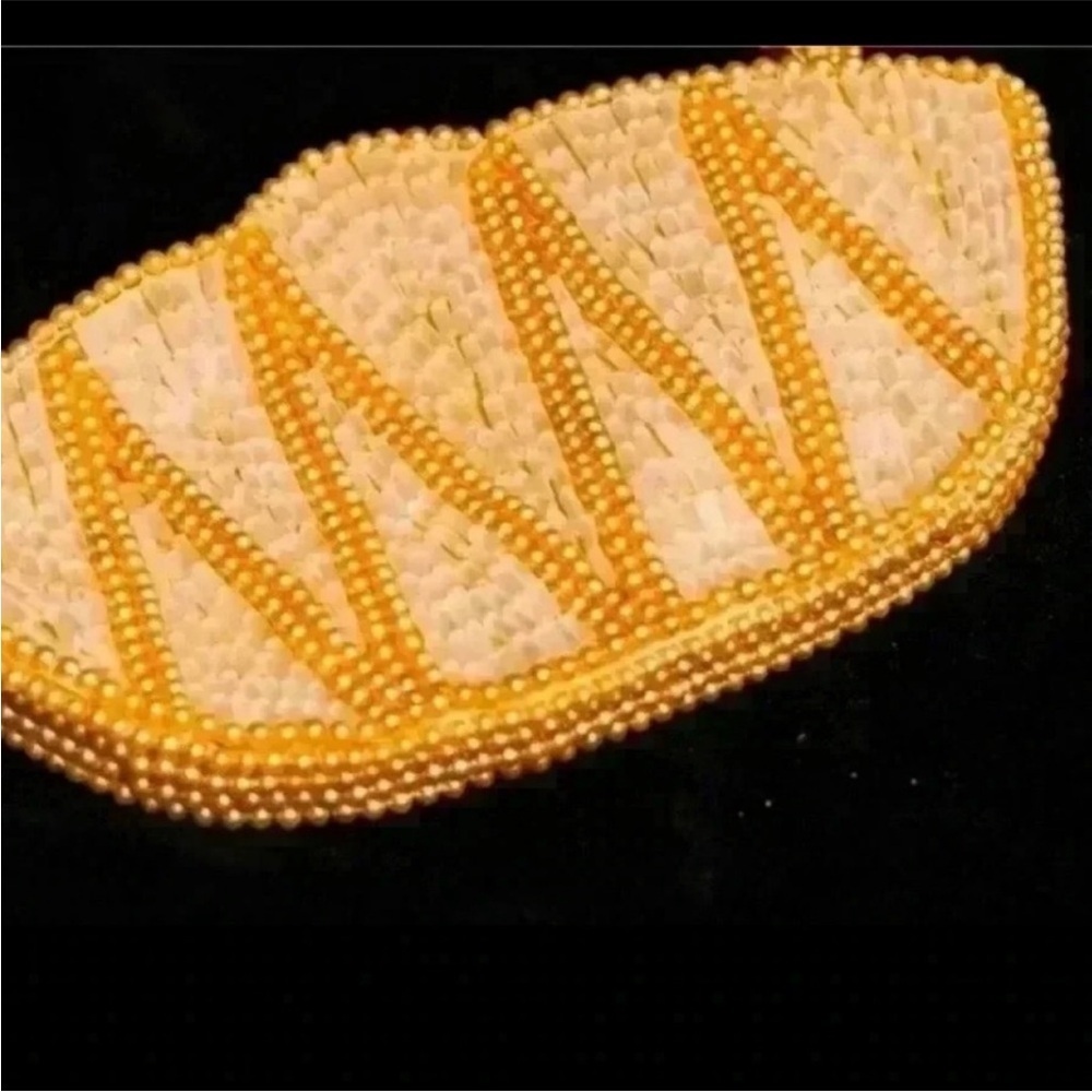 Vintage La Regale Beaded Pearl & Gold Art Deco Evening Clutch Parties & NYE - Picture 2 of 9